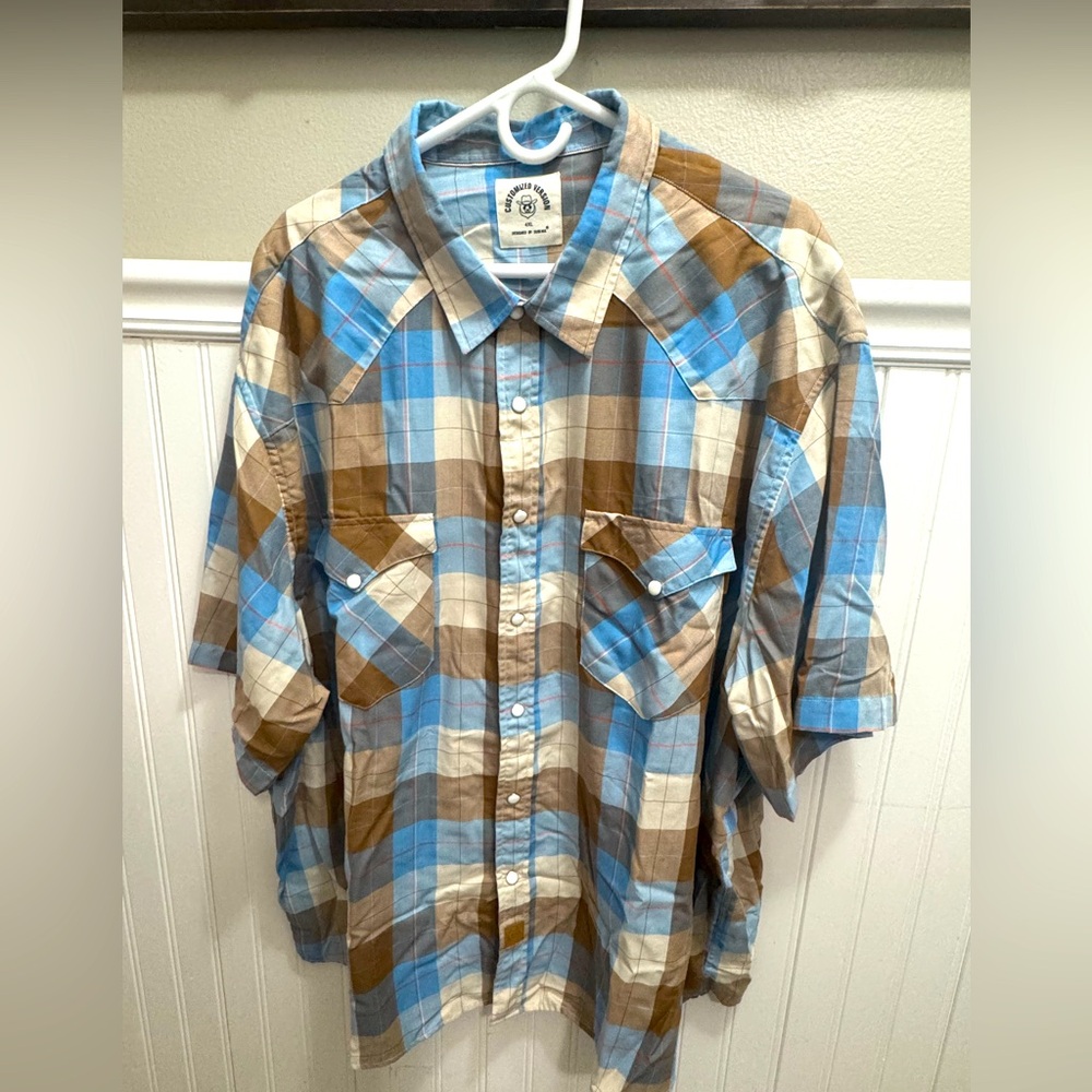 Men’s Customized Version Pearl Snap size 4XL